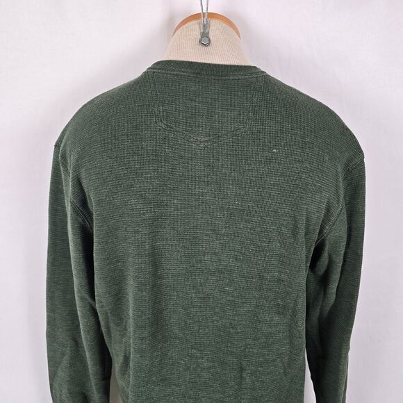 Eddie Bauer Sweatshirt Men's M Green Elk Print Long Sleeve Crew Neck - Picture 5 of 13